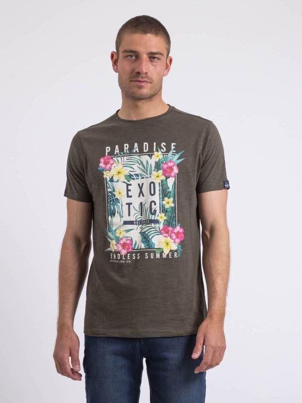 T-shirt col rond NOPAJOUX -...