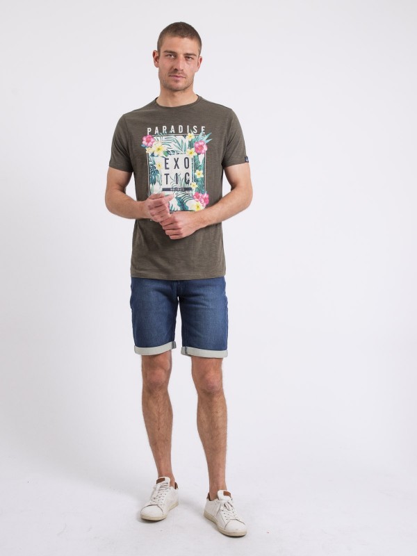 T-shirt col rond NOPAJOUX -...