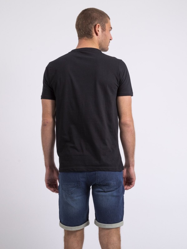 T-shirt col rond NOSHOP - Noir