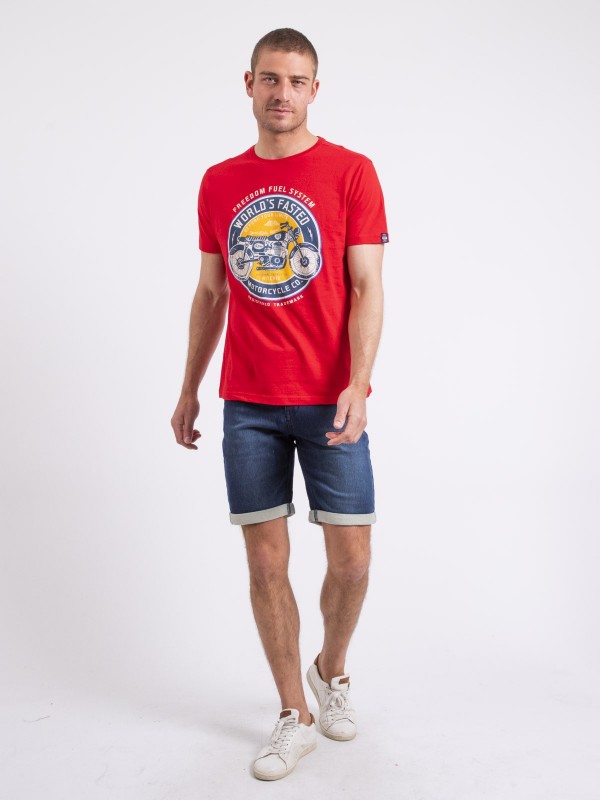 T-shirt col rond NOUCAS -...