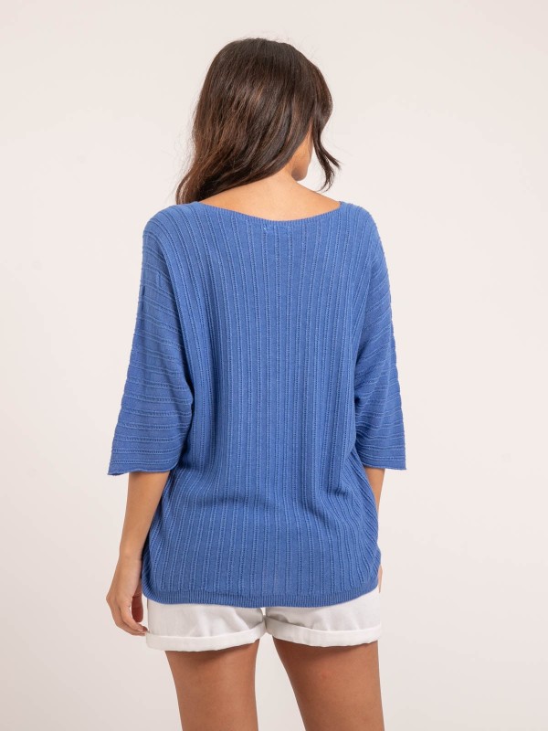 Pull fin KARTELIA - Bleu