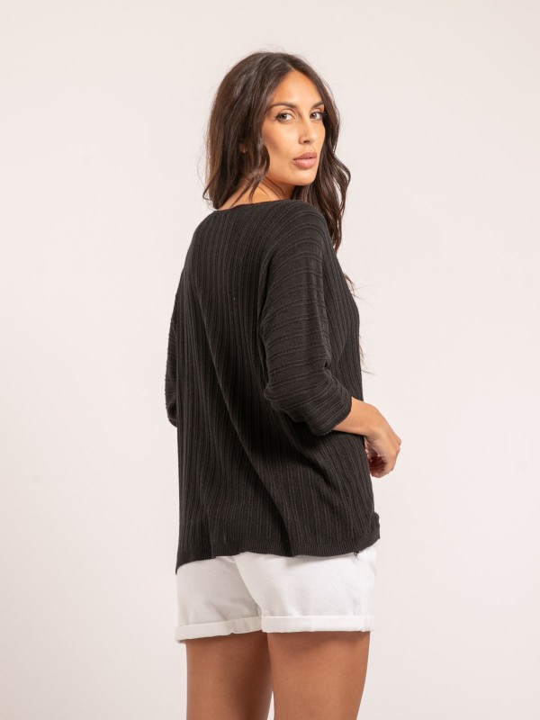 Pull fin KARTELIA - Noir