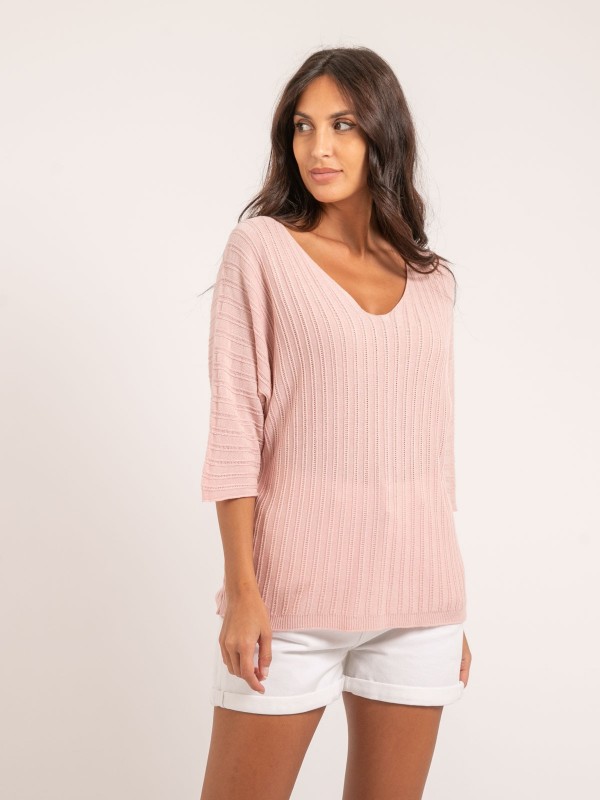 Pull fin KARTELIA - Rose