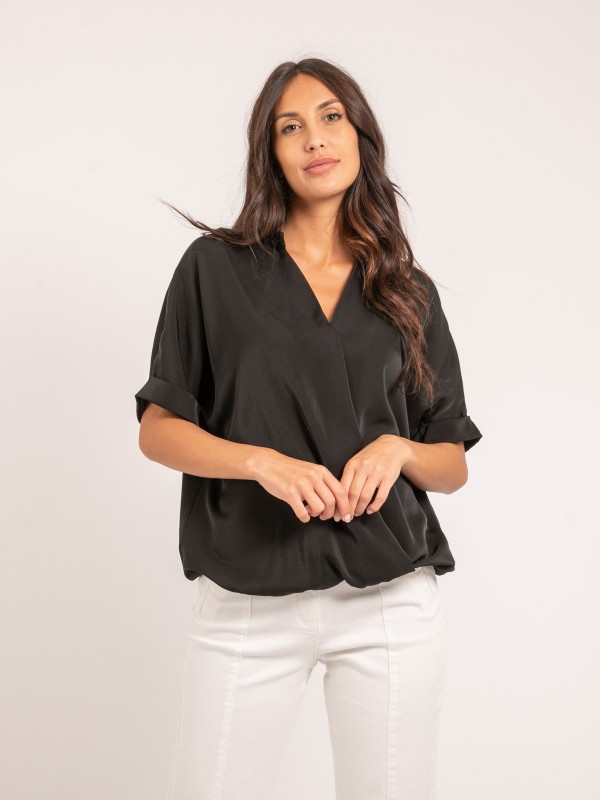 Blouse fluide OURIA - Noir