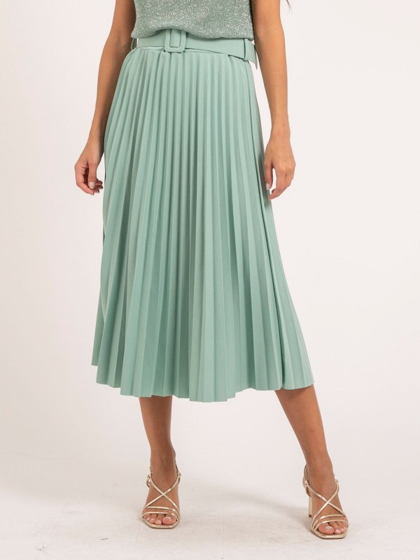 Jupe longue plissée et...