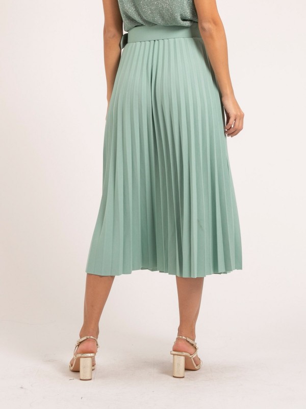 Jupe longue plissée et...