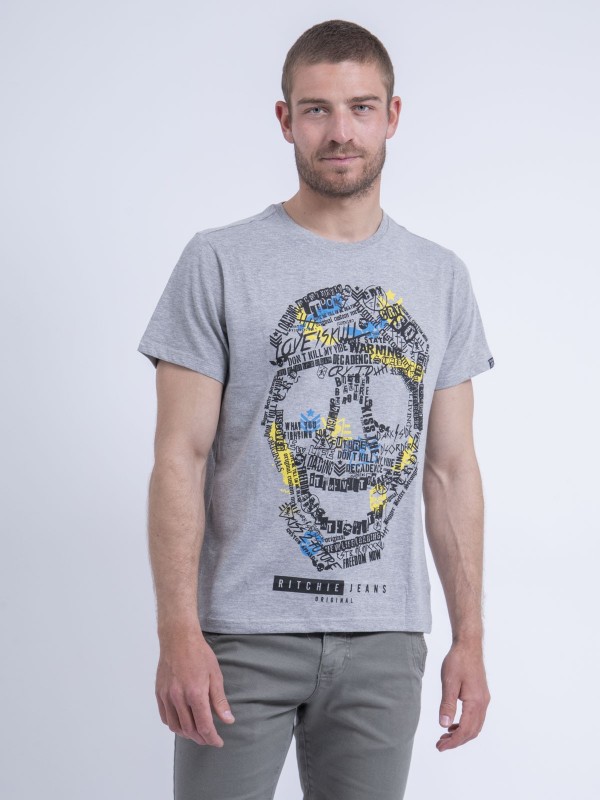 T-shirt col rond NUSKINO -...