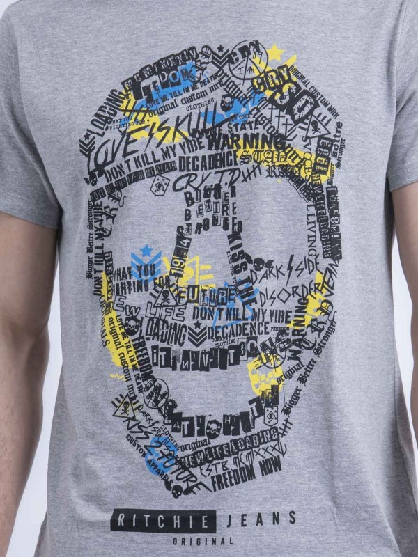 T-shirt col rond NUSKINO -...