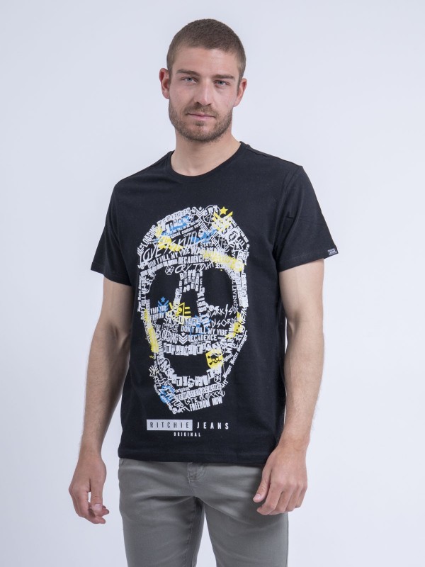 T-shirt col rond NUSKINO -...