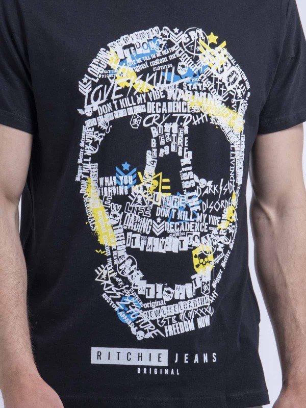 T-shirt col rond NUSKINO -...