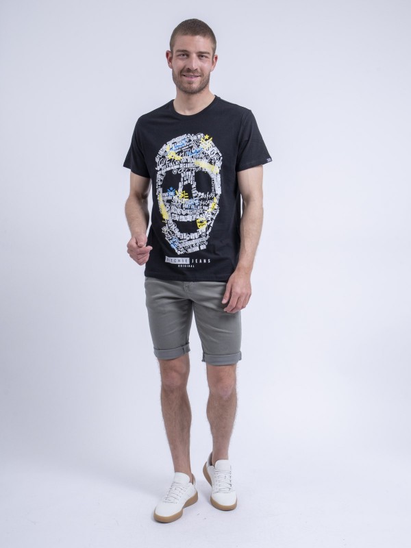 T-shirt col rond NUSKINO -...