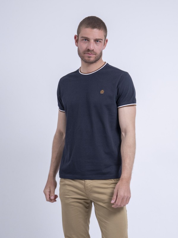 T-shirt col rond pur coton...