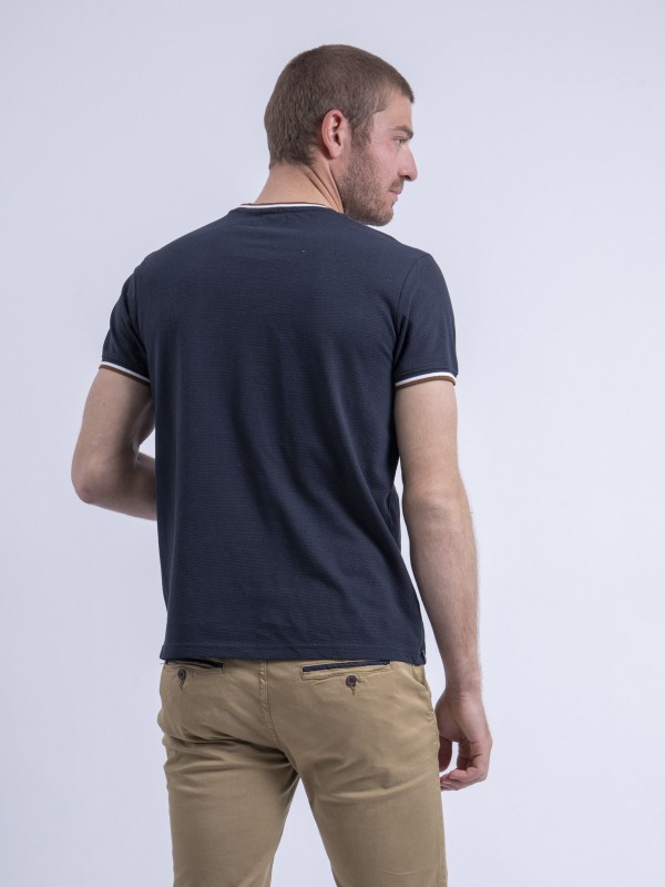 T-shirt col rond pur coton...