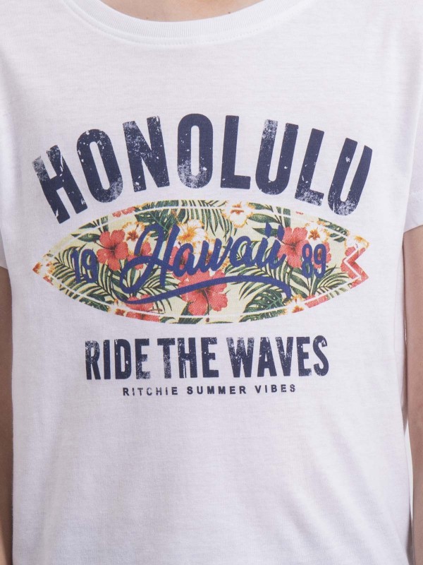 T-shirt col rond NIROULIO-J...