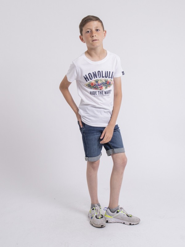 T-shirt col rond NIROULIO-J...