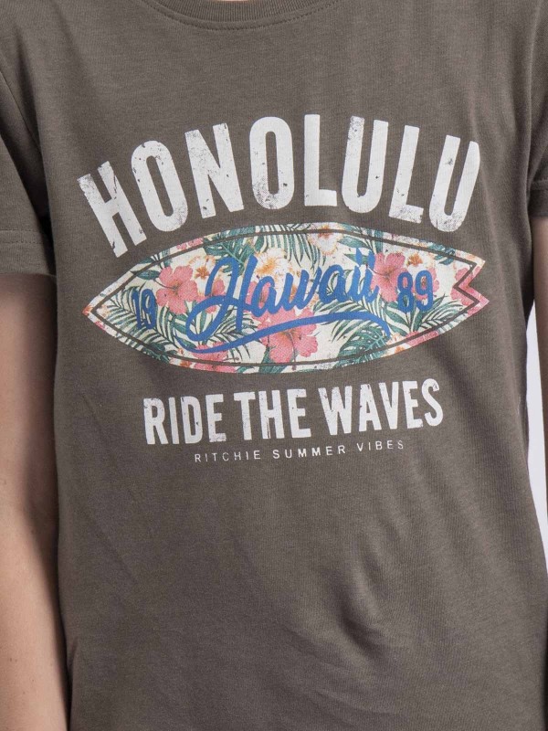 T-shirt col rond NIROULIO-J...