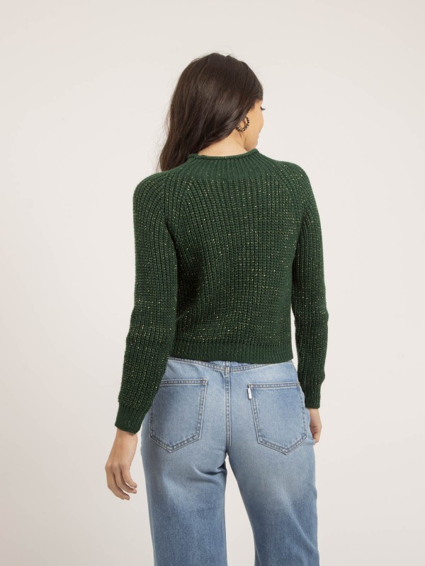 Pull col montant lurex...