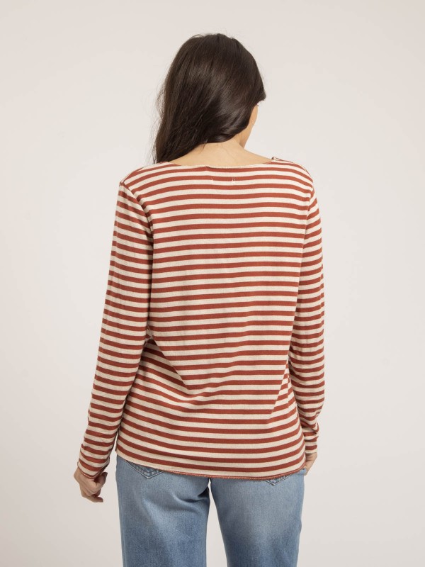 Pull fin rayures KEMILE -...