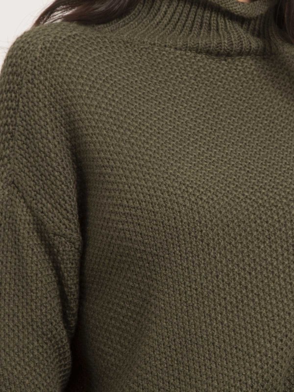 Pull col montant KIANTY - Kaki