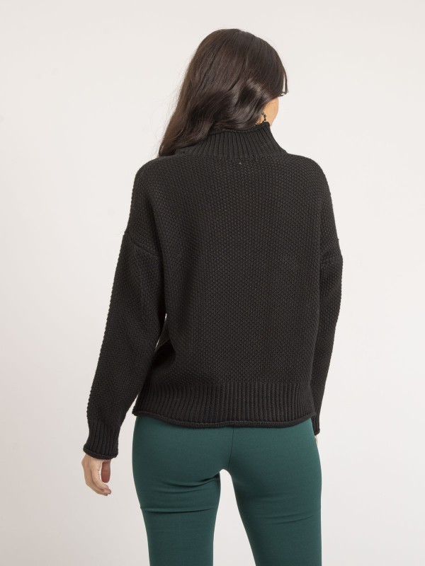 Pull col montant KIANTY - Noir