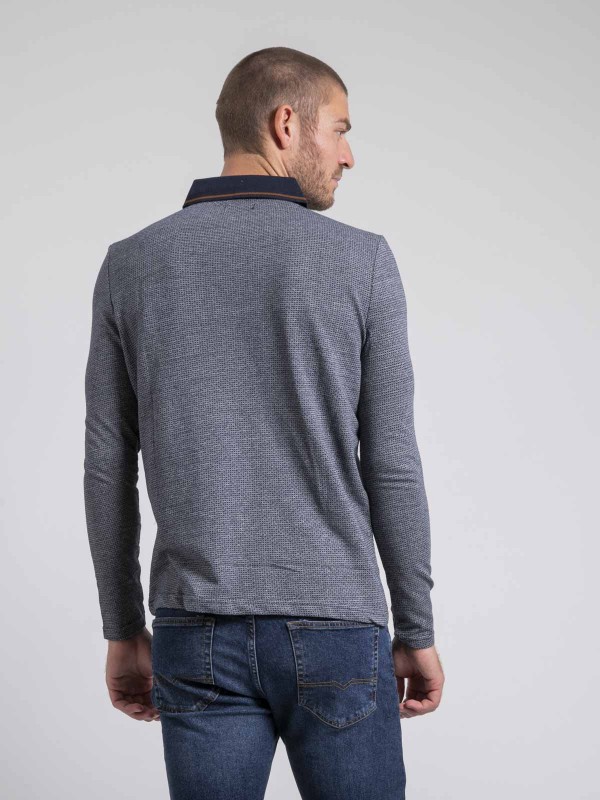 Polo manches longues pur...