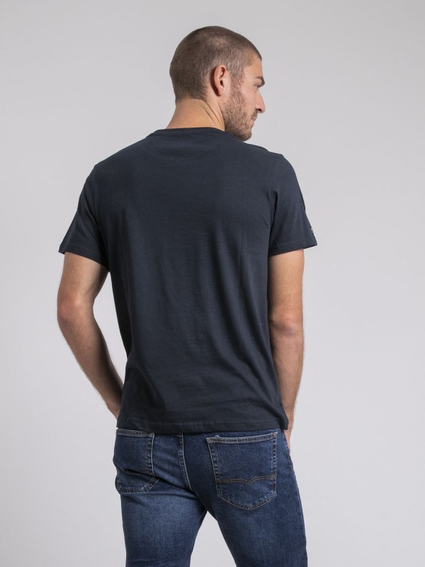 T-shirt col rond pur coton...