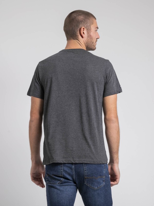 T-shirt col rond pur coton...