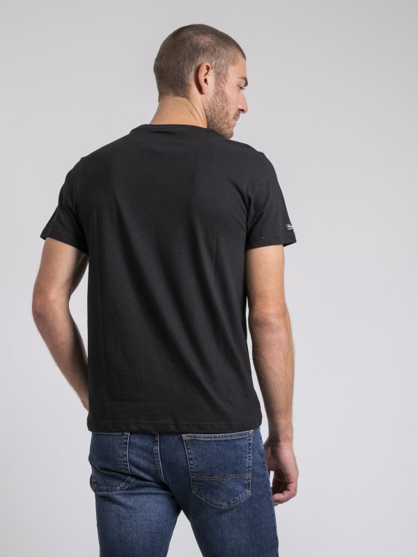 T-shirt col rond pur coton...