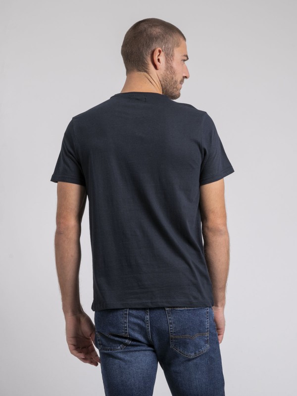 T-shirt col rond pur coton...