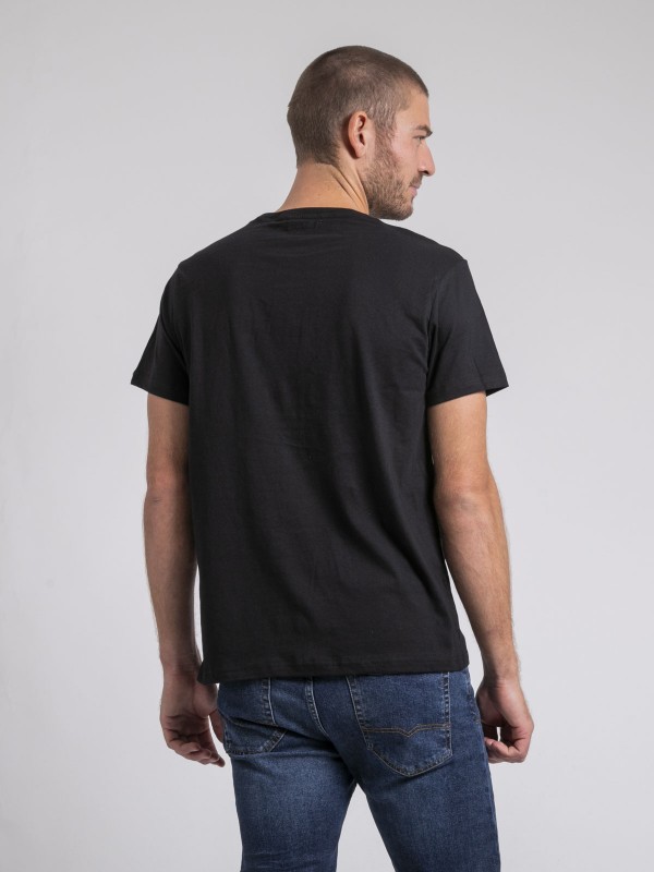 T-shirt col rond pur coton...