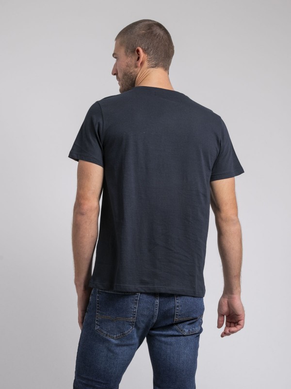 T-shirt col rond pur coton...