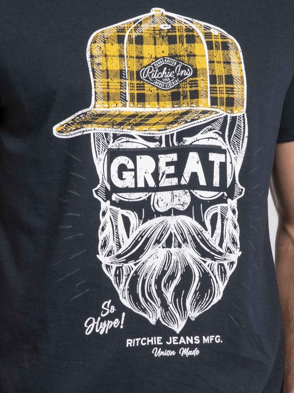 T-shirt col rond pur coton...