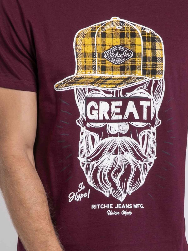 T-shirt col rond pur coton...