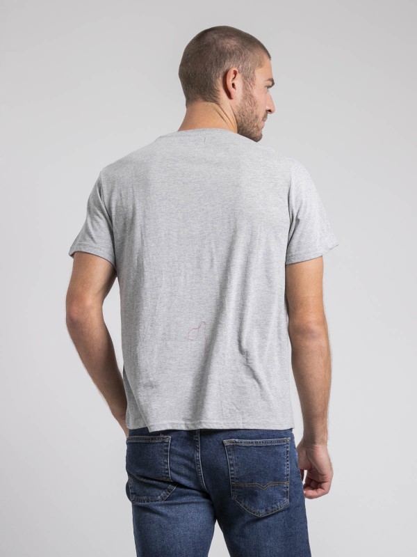 T-shirt col rond pur coton...