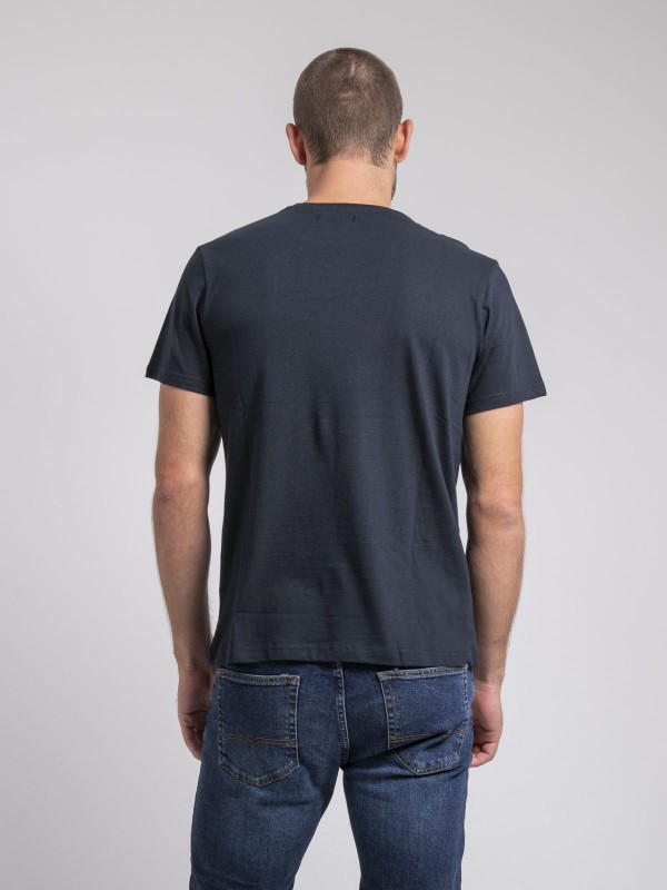 T-shirt col rond pur coton...