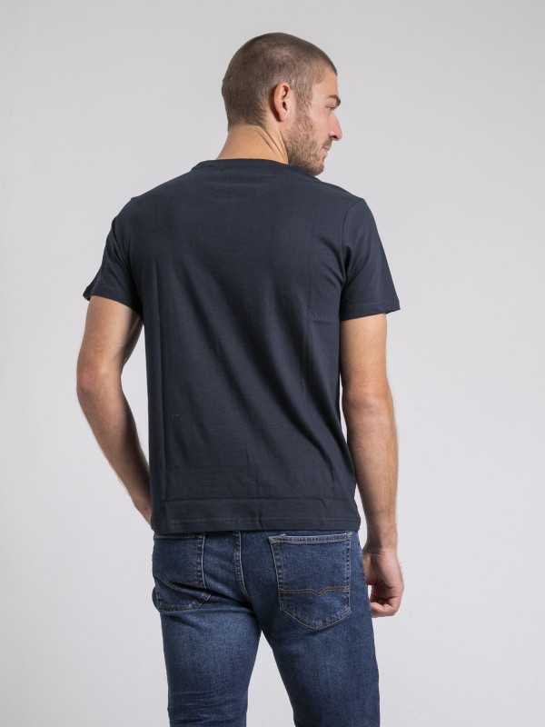 T-shirt col rond pur coton...