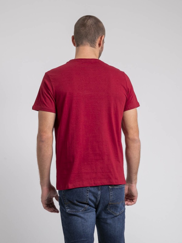 T-shirt col rond pur coton...