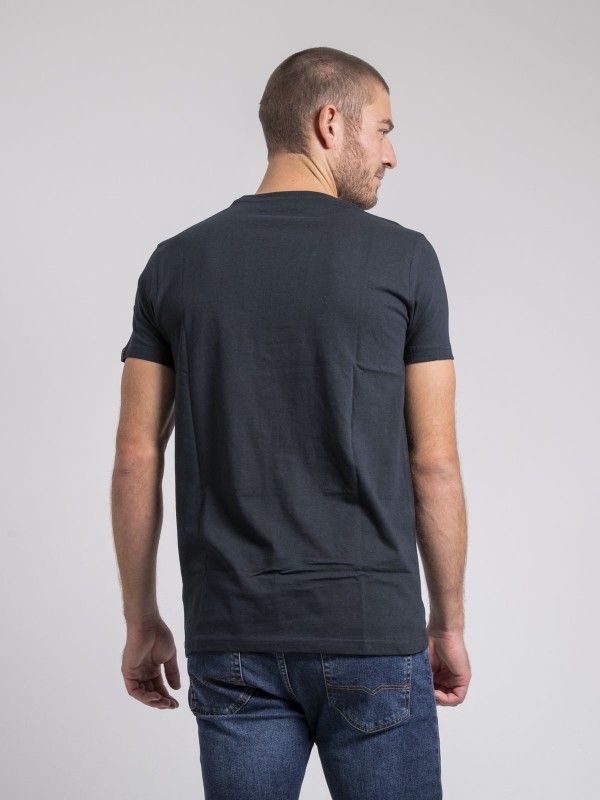 T-shirt col rond pur coton...