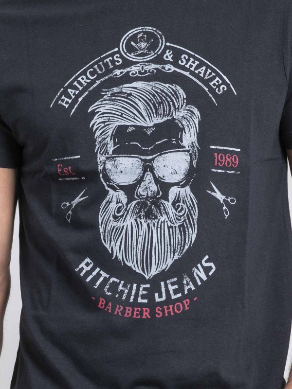 T-shirt col rond pur coton...