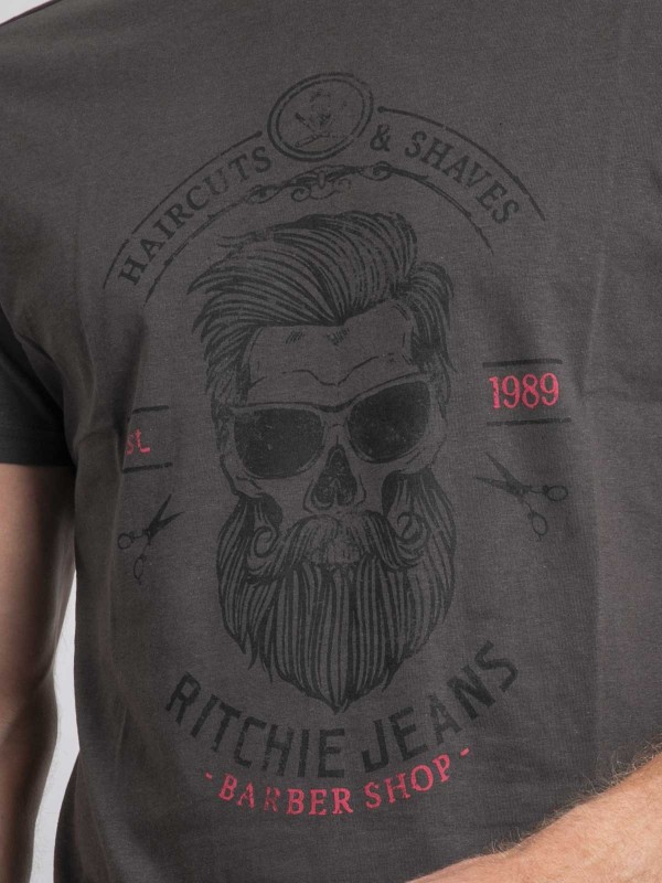 T-shirt col rond pur coton...