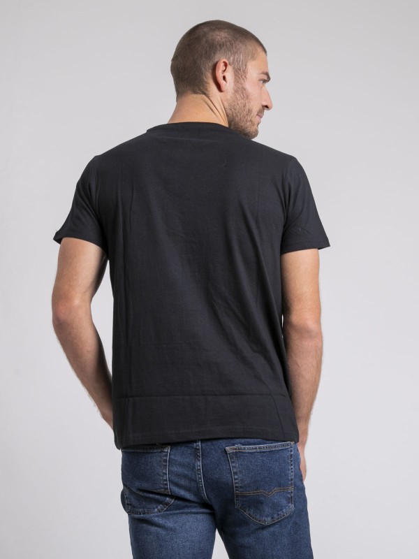 T-shirt col rond pur coton...