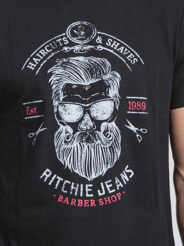 T-shirt col rond pur coton...