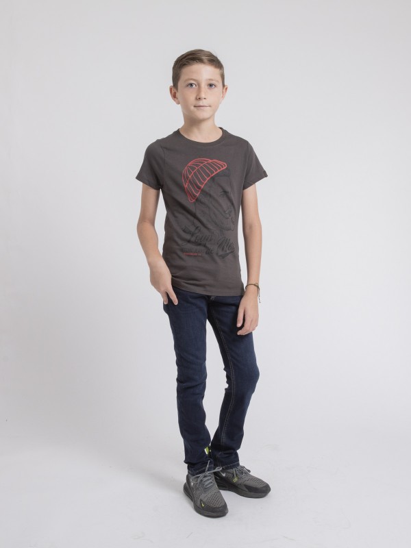 T-shirt col rond pur coton...