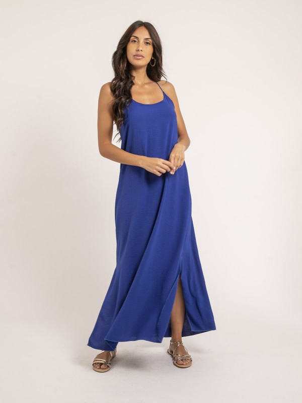 Robe longue à bretelles...