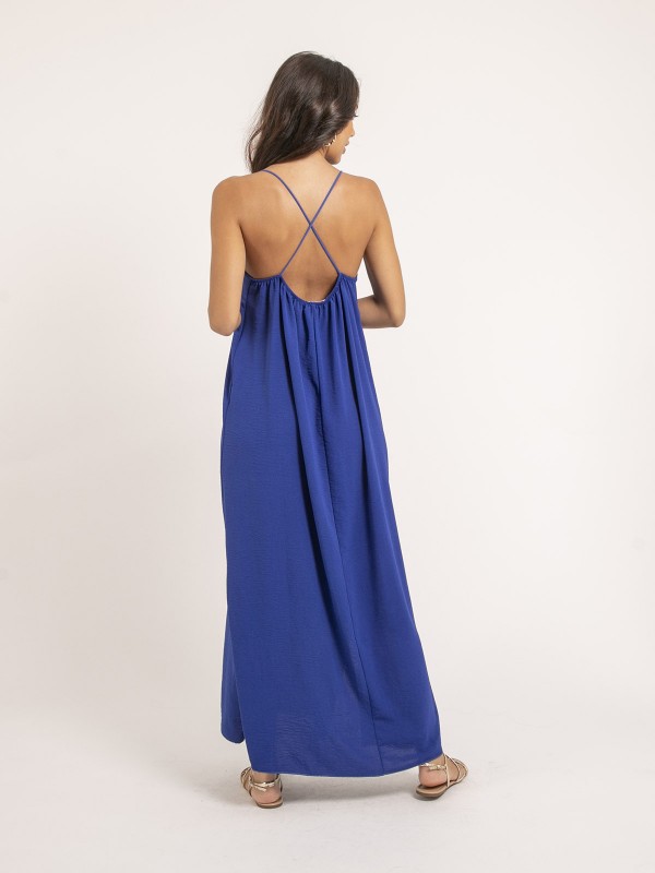 Robe longue à bretelles...