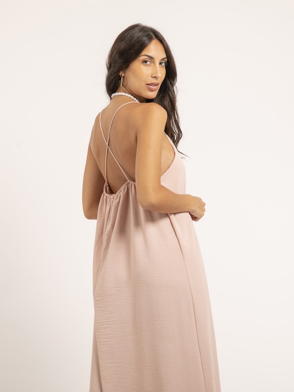 Robe longue à bretelles...