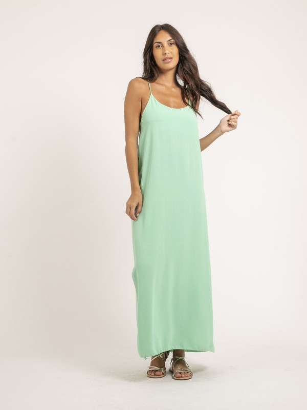 Robe longue à bretelles...