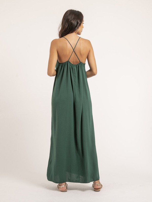 Robe longue à bretelles...