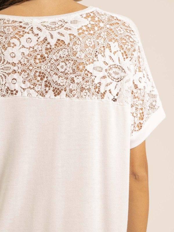T-shirt dentelle FERASSIA