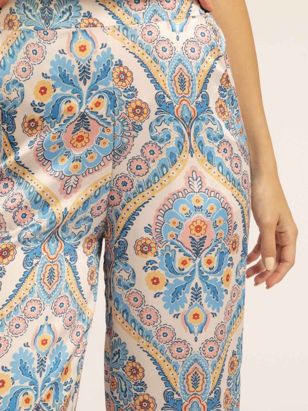 Pantalon motifs EDMA - Bleu